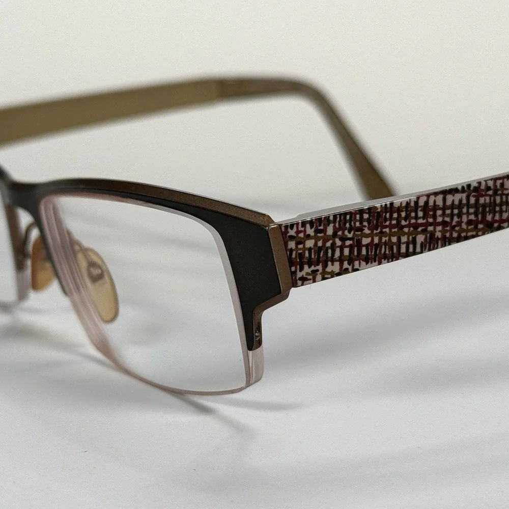 Jean LaFont Harmonie‎ 436 Eyeglasses Frame Only 51-17-135 Womens France Half Rim